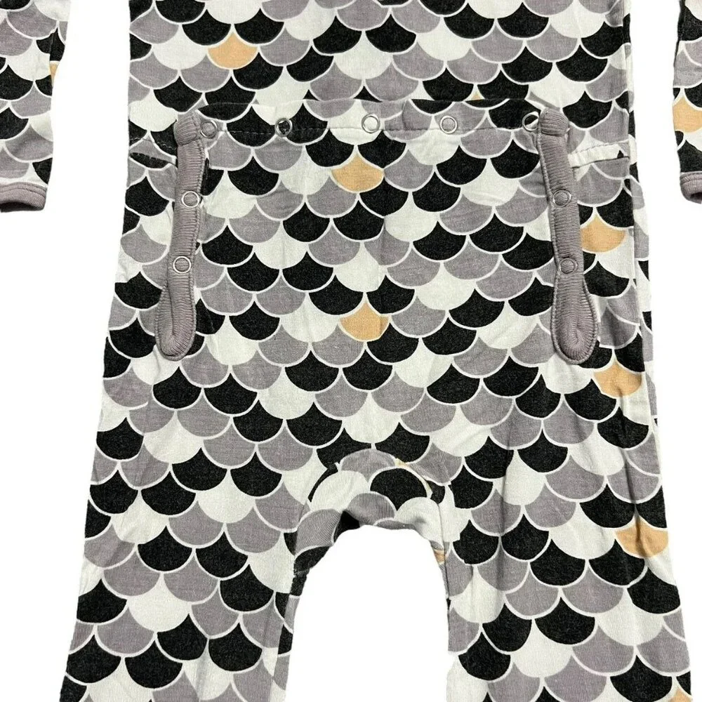 Kickee Pants 12-18m Bamboo Midnight Scales Coverall